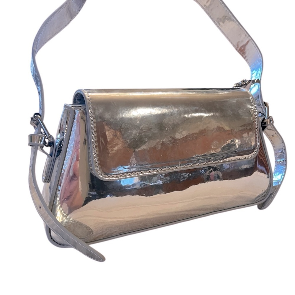 Silver Sadie Bag, removable crossbody strap